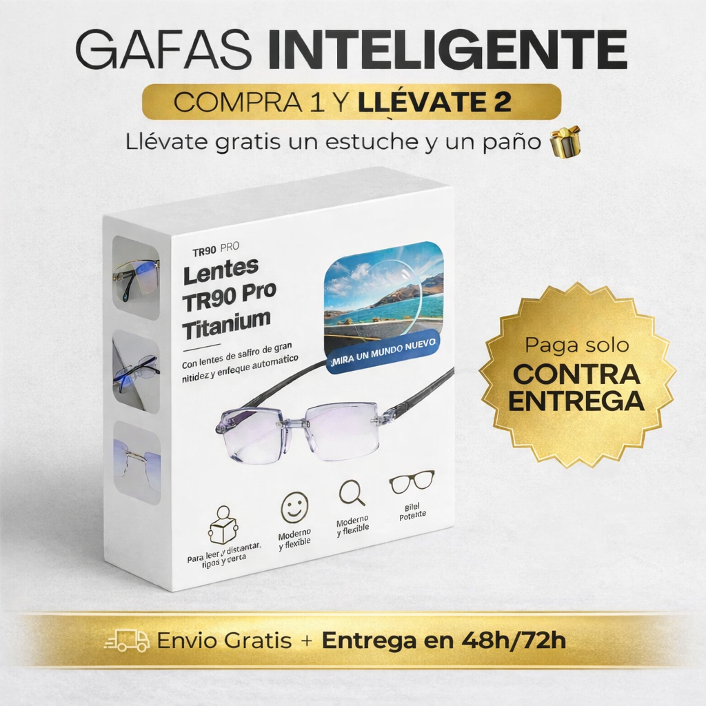 GAFAS TR90 COMPRE 1 y LLEVASE 2 GAFAS + ESTUCHE y PAÑO CORTESÍA 🎁
