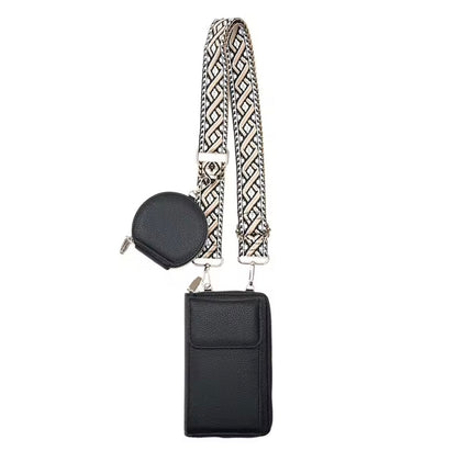 Bolso Portacel Correa Tejida 1 Bolsillo