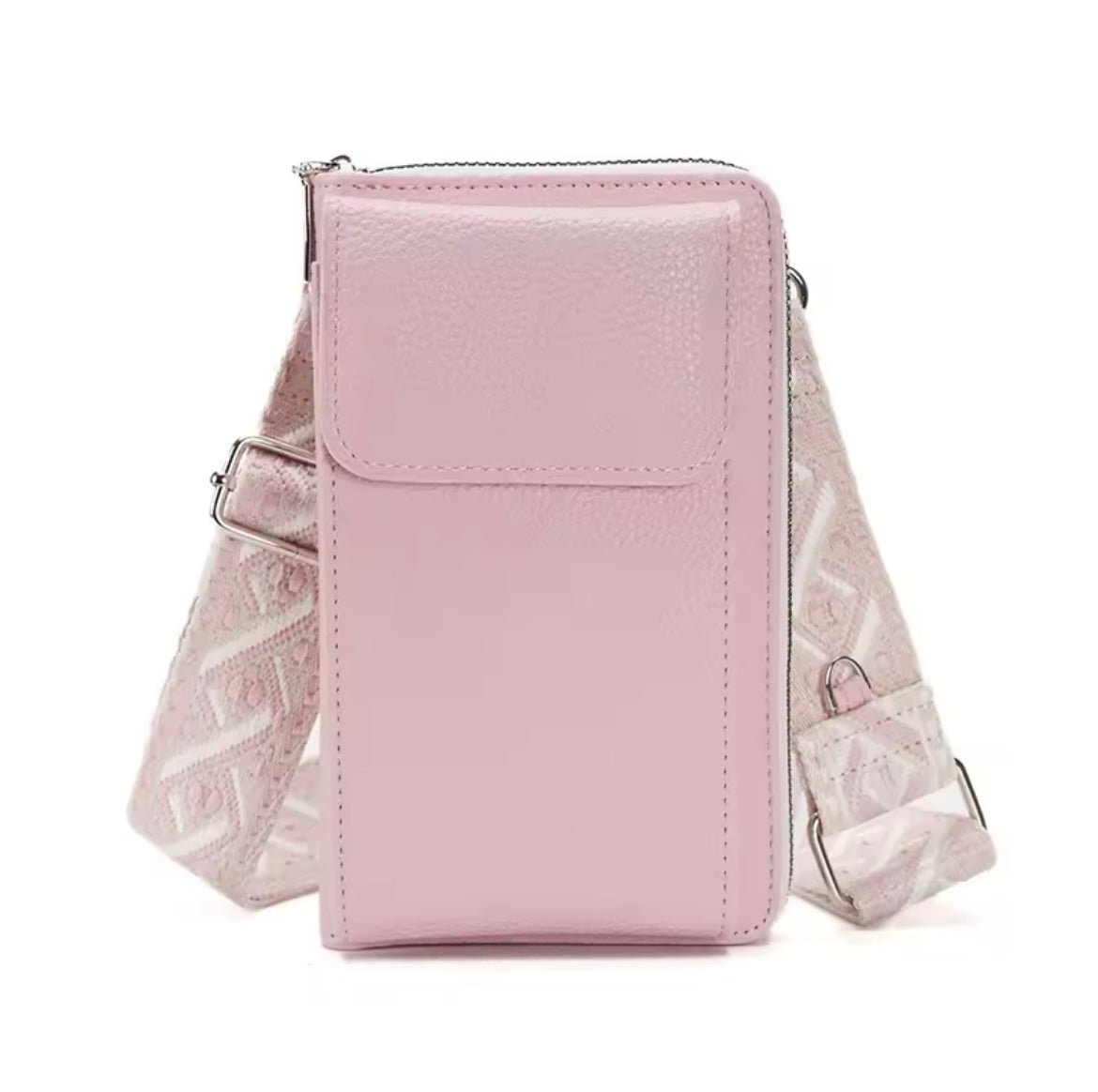 Bolso Portacel Correa Tejida 1 Bolsillo
